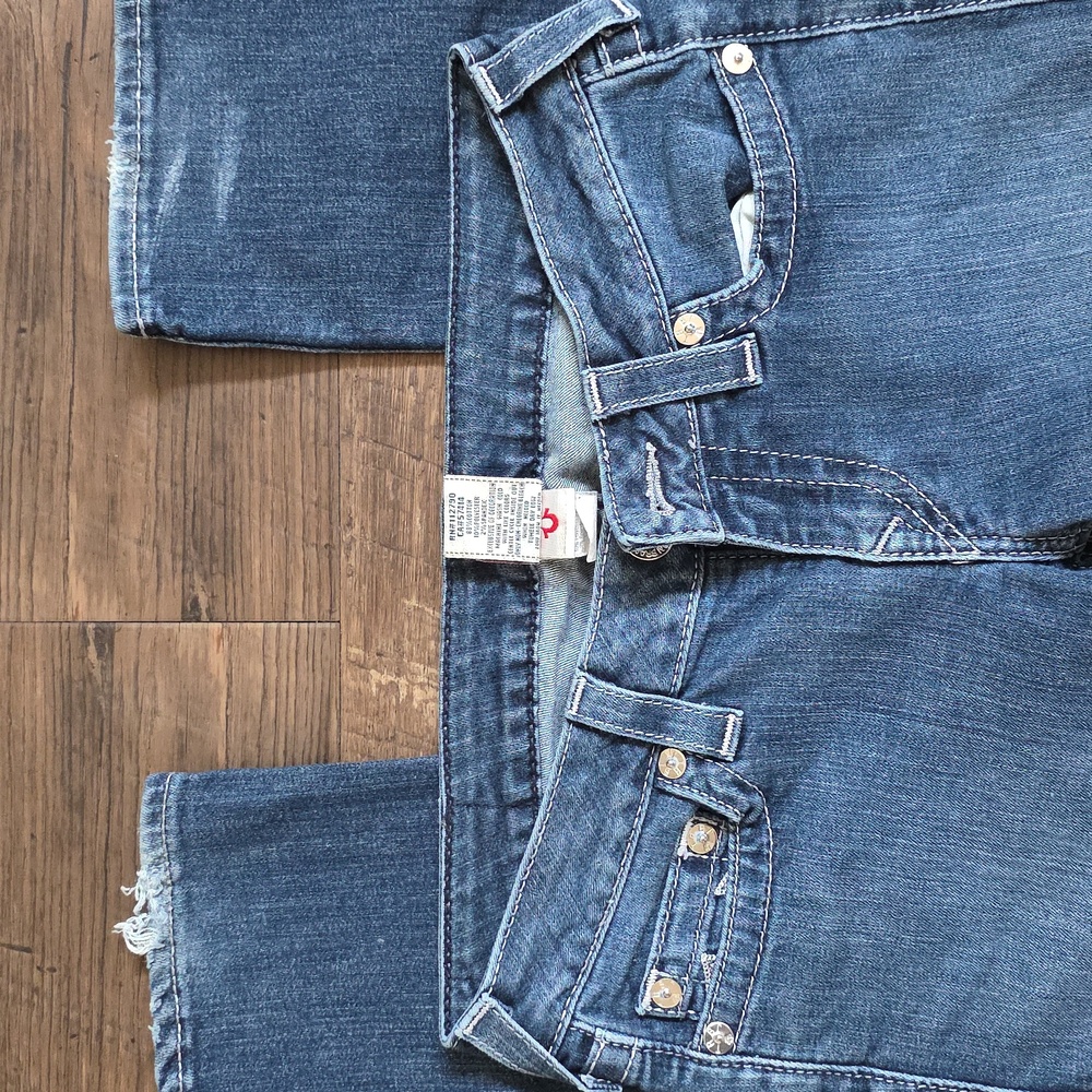 True Religion Straight Boot Cut Blue Jeans - Picture 11 of 11